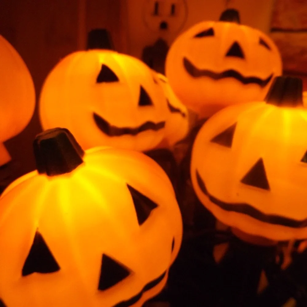 Holloween Pumpkin Walkway Lights, Set of 10